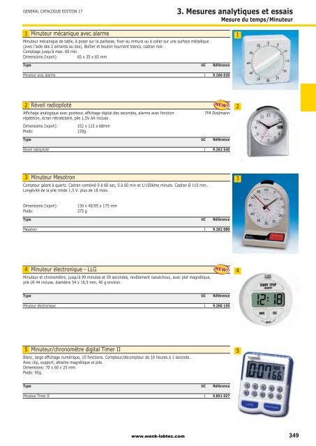 3. Mesures analytiques et essais - Wenk Lab Tec