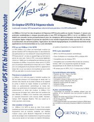 Un récepteur GPS RTK bi fréquence robuste - SXBlue GPS Series