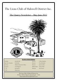 Bulletin - May/June 2012 - Lions Clubs New Zealand