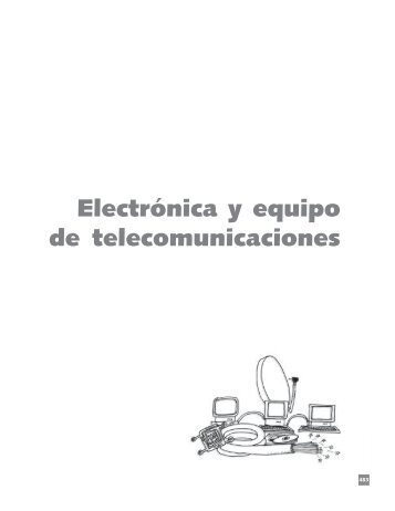 ElectrÃ³nica y equipo de telecomunicaciones