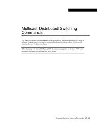 Multicast Distributed Switching Commands - docs.mind.ru