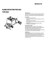 flame detector for gas type re3 - System Control Engineering