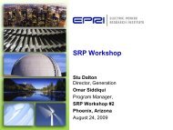 EPRI Resource Technology Options - Salt River Project