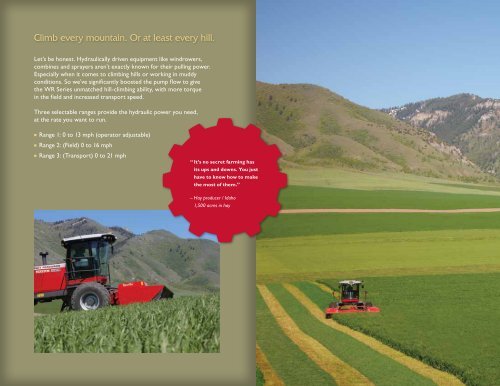 MF WR Series Windrowers Brochure - Hesston.com