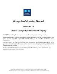 Group Administration Manual - Blue Cross Blue Shield of Georgia