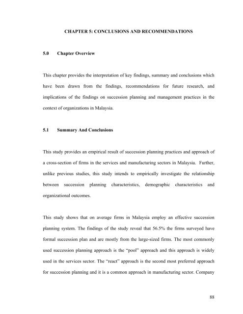 CHAPTER 1: INTRODUCTION 1.0 Chapter Overview - DSpace@UM