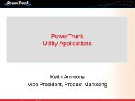 Short Data Service (SDS) - PowerTrunk