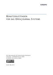 Benutzerleitfaden fÃ¼r das Open Journal System - Wiki.hu-berlin.de