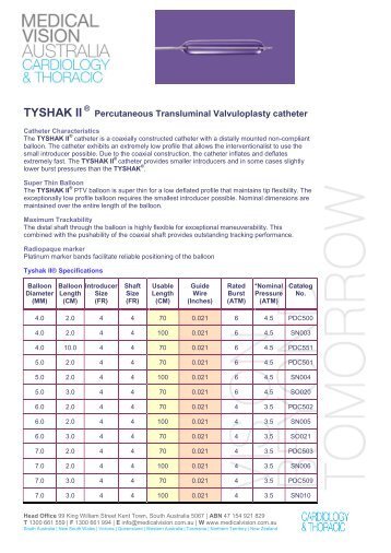 TYSHAK-ll Brochure.pdf - Medical Vision Australia