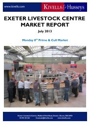 EXETER LIVESTOCK CENTRE MARKET REPORT - Kivells