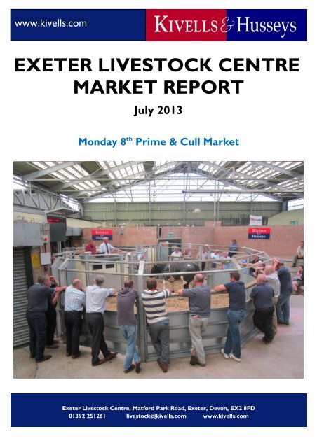 EXETER LIVESTOCK CENTRE MARKET REPORT - Kivells