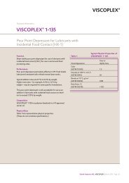 VISCOPLEX Automotive Gear Oil - Evonik Oil Additives