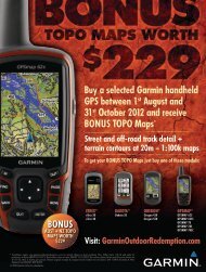 Buy a selected Garmin handheld GPS between 1st August and 31st ...