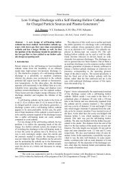 low_voltage discharge with a self_heating hollow cathode for ...