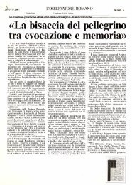 La bisaccia del pellegrino tra evocazione e memoria - SacriMonti.net