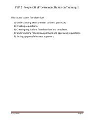 PEP 2 âPeoplesoft eProcurement Handsâon Trainingâ1