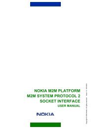 Nokia M2M Platform M2M System Protocol 2 Socket ... - Teltonika