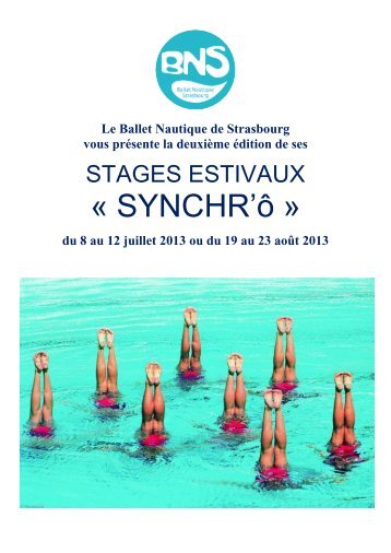 Â« SYNCHR'Ã´ Â» - Ballet Nautique Strasbourg