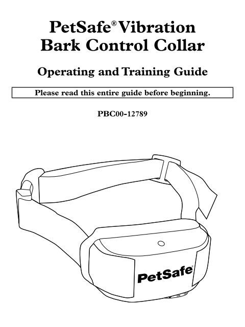 petsafe vibration bark control collar