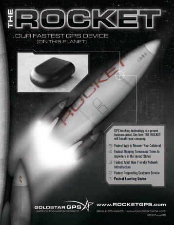 Download The Rocket Brochure (PDF) - GoldStar GPS