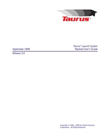 Taurus User's Guide - GEO Ring