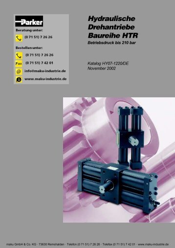Hydraulische Drehantriebe Baureihe HTR - Parker