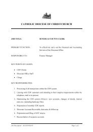 Senior Acconts Clerk Position Description.pdf - Catholic Diocese of ...