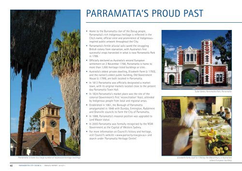 ABOUT COUNCIL - Parramatta City Council - NSW Government