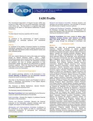 IADI Profile - International Association of Deposit Insurers
