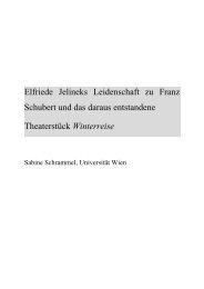 Elfriede Jelineks Leidenschaft zu Franz Schubert ... - WordPress.com