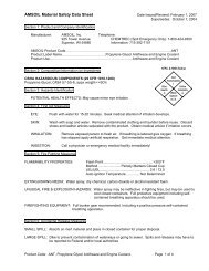 MSDS - Propylene Glycol Antifreeze and Engine Coolant - AMSOIL ...