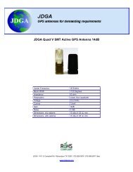 JDGA Quad V SMT Active GPS Antenna 14dB - JDGA GPS Antennas