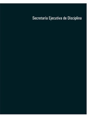 SecretarÃ­a Ejecutiva de Disciplina