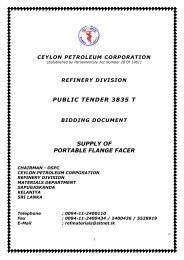 public tender 3835 t supply of portable flange facer - Ceylon ...