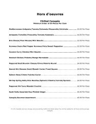 Banquet Menus (PDF) - Embassy Suites