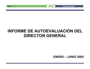 Informe Ejecutivo Enero-Junio 2005 - Hospital General de México