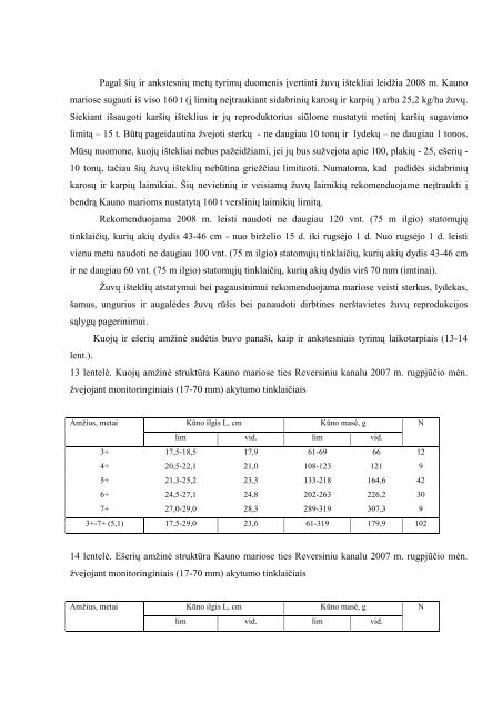 2007 metų tyrimų rezultatų analizės ataskaita - Aplinkos apsaugos ...