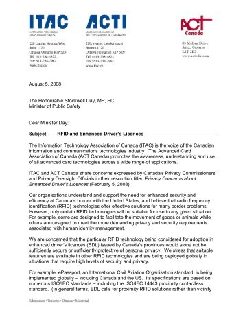 to read the full text of the letter. - Information Technology Association ...