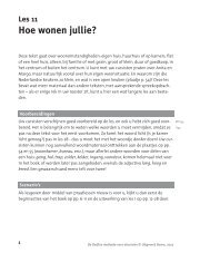 Les 11 Hoe wonen jullie? - NT2.nl