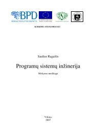 ProgramÅ³ sistemÅ³ inÅ¾inerija - Matematikos ir Informatikos fakultetas ...