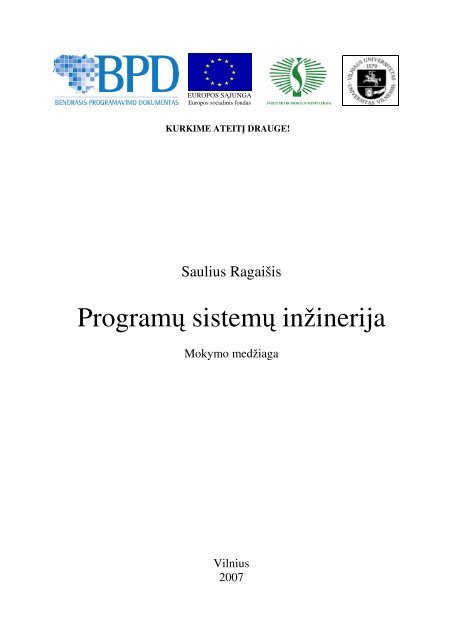 ProgramÅ³ sistemÅ³ inÅ¾inerija - Matematikos ir Informatikos fakultetas ...