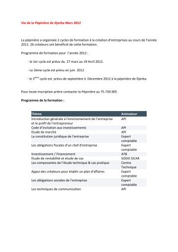 Cliquez-ici - Tunisie industrie