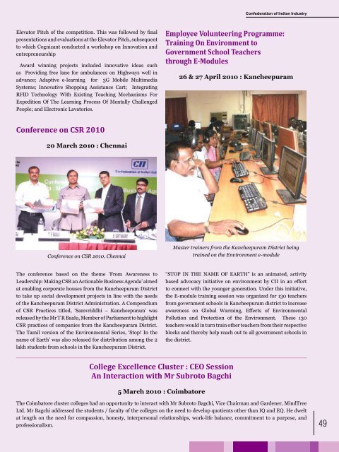 Deccan Despatch (January - April 2010) - CII