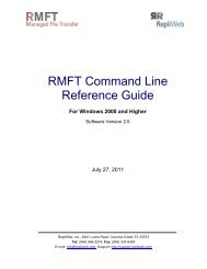 RMFT Command Line Reference Guide - Attunity