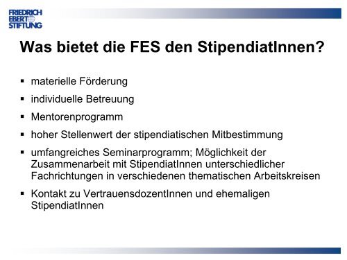 Stipendien-Infoabend - Graduiertenschule der FAU