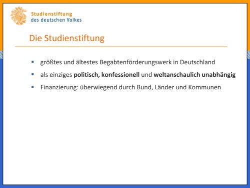 Stipendien-Infoabend - Graduiertenschule der FAU