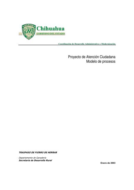 Proyecto de AtenciÃ³n Ciudadana Modelo de procesos