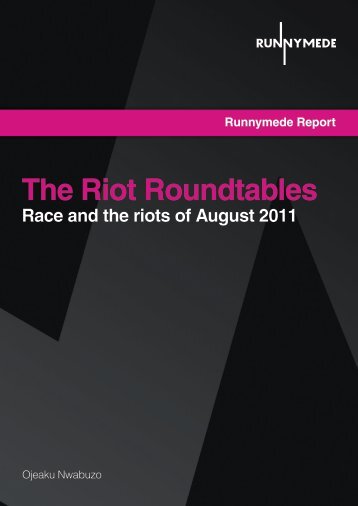 The Riot Roundtables - Runnymede Trust