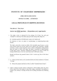 Legal Principles in Shipping Business - Institute of Chartered ...
