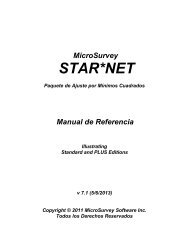 STAR*NET Reference Manual - MicroSurvey Downloads Site